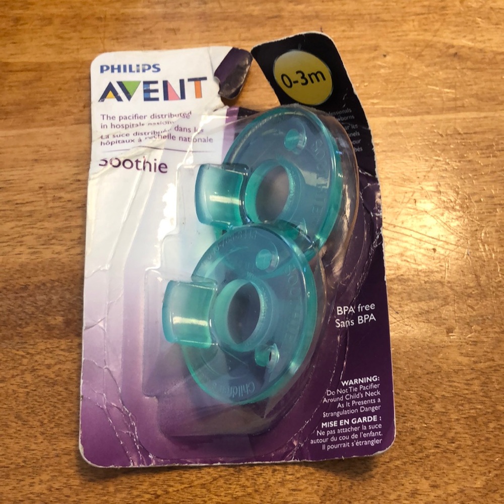 2pc 0-3m Philips Avent pacifier